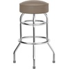 image:imageFlash Furniture Bruno 2 Pack Double Ring Chrome Barstool with Black SeatBeige