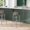 image:imageFlash Furniture Bruno 2 Pack Double Ring Chrome Barstool with Black SeatBeige