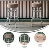 image:imageFlash Furniture Bruno 2 Pack Double Ring Chrome Barstool with Black SeatBeige