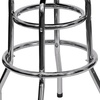 image:imageFlash Furniture Bruno 2 Pack Double Ring Chrome Barstool with Black SeatBlack