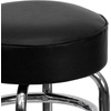image:imageFlash Furniture Bruno 2 Pack Double Ring Chrome Barstool with Black SeatBlack