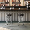 image:imageFlash Furniture Bruno 2 Pack Double Ring Chrome Barstool with Black SeatDark Brown