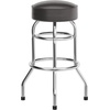 image:imageFlash Furniture Bruno 2 Pack Double Ring Chrome Barstool with Black SeatDark Brown