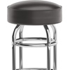 image:imageFlash Furniture Bruno 2 Pack Double Ring Chrome Barstool with Black SeatDark Brown