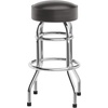 image:imageFlash Furniture Bruno 2 Pack Double Ring Chrome Barstool with Black SeatDark Brown