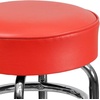 image:imageFlash Furniture Bruno 2 Pack Double Ring Chrome Barstool with Black SeatRed