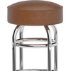 image:imageFlash Furniture Bruno 2 Pack Double Ring Chrome Barstool with Black SeatWeathered Brown