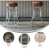 image:imageFlash Furniture Bruno 2 Pack Double Ring Chrome Barstool with Black SeatWeathered Brown