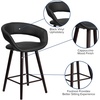 image:imageFlash Furniture Brynn Series 24 High Contemporary Cappuccino Wood Counter Height Stool in Black VinylBlack
