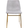 image:imageFlash Furniture Butler 18 LeatherSoft Dining Table Height Chairs MidCentury Modern Bucket Style Dining Chairs Set of 2 Light BrownBlackLight Gray LeathersoftGold Frame