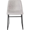 image:imageFlash Furniture Butler 18 LeatherSoft Dining Table Height Chairs MidCentury Modern Bucket Style Dining Chairs Set of 2 Light BrownBlackLight Gray LeathersoftBlack Frame