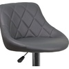 image:imageFlash Furniture Caldwell 2 Pk Contemporary Gray Vinyl Bucket Seat Adjustable Height Barstool with Chrome BaseGrey