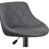 image:imageFlash Furniture Caldwell 2 Pk Contemporary Gray Vinyl Bucket Seat Adjustable Height Barstool with Chrome BaseGrey