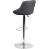 image:imageFlash Furniture Caldwell 2 Pk Contemporary Gray Vinyl Bucket Seat Adjustable Height Barstool with Chrome BaseGrey