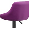 image:imageFlash Furniture Caldwell 2 Pk Contemporary Gray Vinyl Bucket Seat Adjustable Height Barstool with Chrome BasePurple
