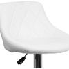 image:imageFlash Furniture Caldwell 2 Pk Contemporary Gray Vinyl Bucket Seat Adjustable Height Barstool with Chrome BaseWhite