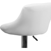 image:imageFlash Furniture Caldwell 2 Pk Contemporary Gray Vinyl Bucket Seat Adjustable Height Barstool with Chrome BaseWhite