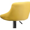 image:imageFlash Furniture Caldwell 2 Pk Contemporary Gray Vinyl Bucket Seat Adjustable Height Barstool with Chrome BaseYellow
