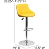 image:imageFlash Furniture Caldwell 2 Pk Contemporary Gray Vinyl Bucket Seat Adjustable Height Barstool with Chrome BaseYellow