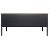 image:imageFlash Furniture Cambridge Right Side Single Pedestal Desk with 3 Locking Drawers Commercial Grade Teachers or Office Desk 30x60 Metal Frame White OakBlackWhite Oak