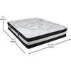 image:imageFlash Furniture Capri Comfortable Sleep 10 Hybrid Pocket Spring and Foam Mattress in a Box Foam Pocket Spring Hybrid Mattress QueenFull
