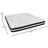 image:imageFlash Furniture Capri Comfortable Sleep 10 Hybrid Pocket Spring and Foam Mattress in a Box Foam Pocket Spring Hybrid Mattress QueenKing