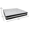 image:imageFlash Furniture Capri Comfortable Sleep 10 Hybrid Pocket Spring and Foam Mattress in a Box Foam Pocket Spring Hybrid Mattress QueenKing