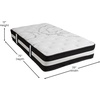 image:imageFlash Furniture Capri Comfortable Sleep 10 Hybrid Pocket Spring and Foam Mattress in a Box Foam Pocket Spring Hybrid Mattress QueenTwin