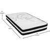 image:imageFlash Furniture Capri Comfortable Sleep 10 Hybrid Pocket Spring and Foam Mattress in a Box Foam Pocket Spring Hybrid Mattress QueenTwin