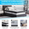 image:imageFlash Furniture Capri Comfortable Sleep 12 Hybrid Pocket Spring and Foam Mattress in a Box Foam Pocket Spring Hybrid Mattress for Pressure Relief QueenTwin
