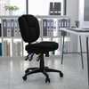 image:imageFlash Furniture Caroline MidBack Black LeatherSoft Multifunction Swivel Ergonomic Task Office Chair with Pillow Top CushioningBlack Fabric