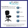image:imageFlash Furniture Caroline MidBack Black LeatherSoft Multifunction Swivel Ergonomic Task Office Chair with Pillow Top CushioningBlack Fabric