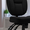 image:imageFlash Furniture Caroline MidBack Black LeatherSoft Multifunction Swivel Ergonomic Task Office Chair with Pillow Top CushioningBlack Fabric
