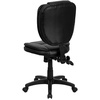 image:imageFlash Furniture Caroline MidBack Black LeatherSoft Multifunction Swivel Ergonomic Task Office Chair with Pillow Top CushioningBlack Leathersoft