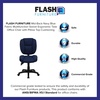 image:imageFlash Furniture Caroline MidBack Black LeatherSoft Multifunction Swivel Ergonomic Task Office Chair with Pillow Top CushioningNavy Blue Fabric