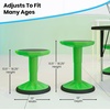 image:imageFlash Furniture Carter Adjustable Height Active Learning Stool for Classrooms Backless Wobble Stool with 360Degree Swivel 14  18 H BlueGreen