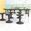 image:imageFlash Furniture Carter Adjustable Height Active Learning Stool for Classrooms Backless Wobble Stool with 360Degree Swivel 14  18 H BlueGrey