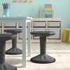 image:imageFlash Furniture Carter Adjustable Height Active Learning Stool for Classrooms Backless Wobble Stool with 360Degree Swivel 14  18 H BlueGrey