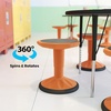 image:imageFlash Furniture Carter Adjustable Height Active Learning Stool for Classrooms Backless Wobble Stool with 360Degree Swivel 14  18 H BlueOrange