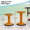 image:imageFlash Furniture Carter Adjustable Height Active Learning Stool for Classrooms Backless Wobble Stool with 360Degree Swivel 14  18 H BlueOrange