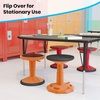 image:imageFlash Furniture Carter Adjustable Height Active Learning Stool for Classrooms Backless Wobble Stool with 360Degree Swivel 14  18 H BlueOrange