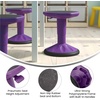 image:imageFlash Furniture Carter Adjustable Height Active Learning Stool for Classrooms Backless Wobble Stool with 360Degree Swivel 14  18 H BluePurple