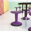 image:imageFlash Furniture Carter Adjustable Height Active Learning Stool for Classrooms Backless Wobble Stool with 360Degree Swivel 14  18 H BluePurple