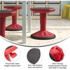 image:imageFlash Furniture Carter Adjustable Height Active Learning Stool for Classrooms Backless Wobble Stool with 360Degree Swivel 14  18 H BlueRed