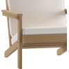 image:imageFlash Furniture Charlestown Two Tiered Commercial Grade Adirondack Coffee Table  Gray Finish Poly Resin Wood  AllWeather  Slatted Shelf DesignGreyNatural CedarCream