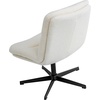 image:imageFlash Furniture Chloe Commercial MidBack Swivel Office Chair Wide Design Padded LeatherSoft Adjustable Height Ergonomic MidRise Back Armless CognacBlackCream Faux ShearlingBlack Frame