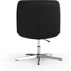 image:imageFlash Furniture Chloe Commercial MidBack Swivel Office Chair Wide Design Padded LeatherSoft Adjustable Height Ergonomic MidRise Back Armless CognacBlackBlack LeathersoftChrome Frame
