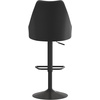 image:imageFlash Furniture Chrishelle Set of 2 Commercial Adjustable Height Bar Stools  Brown LeatherSoft Tufted Upholstery  Pedestal Base  Integrated FootringBlack