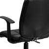image:imageFlash Furniture Clayton MidBack Black Quilted Vinyl Swivel Task Office Chair with ArmsBlack