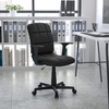 image:imageFlash Furniture Clayton MidBack Black Quilted Vinyl Swivel Task Office Chair with ArmsBlack